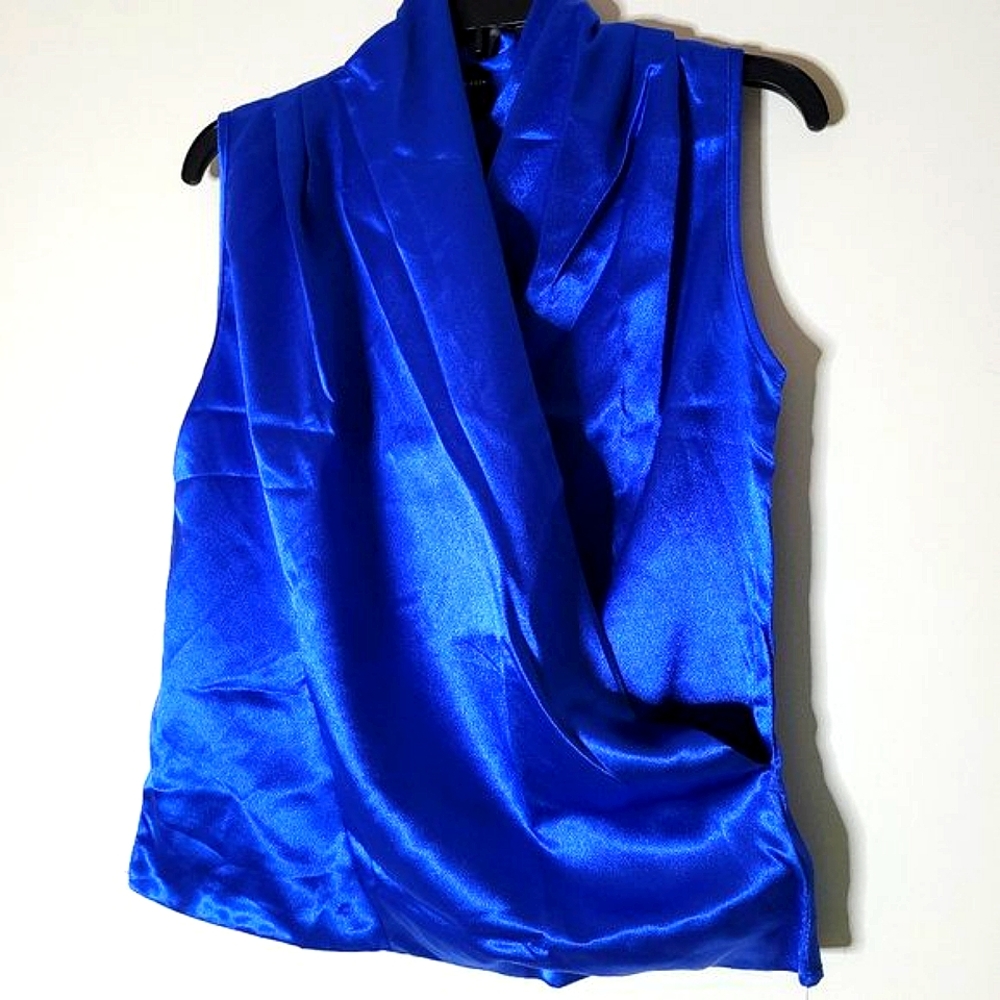 SHEIN Royal Blue Sleeveless Blouse